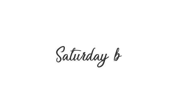 Saturday be like Madness font thumb